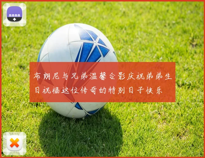 布朗尼与兄弟温馨合影庆祝弟弟生日祝福这位传奇的特别日子快乐